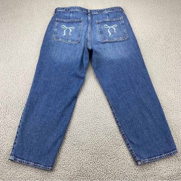 Old Navy Custom Upcycled Loose Hi-Rise Utility Pockets Straight Jean | Size:16P - Picture 5 of 16